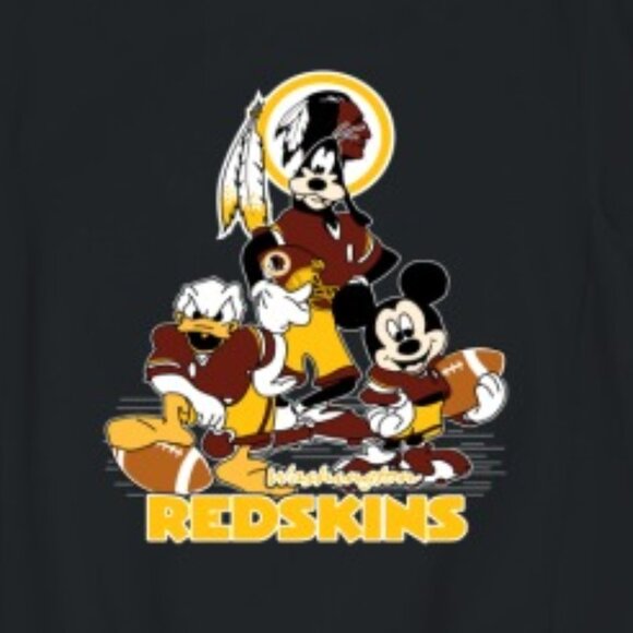 NFL Washington Redskins Mickey Donald Duck Goofy Disney Football Sweatshirt 91 - Picture 2 of 5